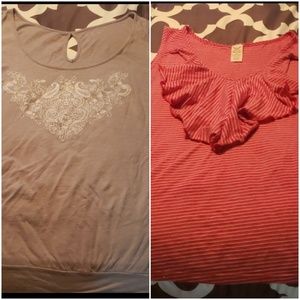Two tanks lane Bryant and faded glory